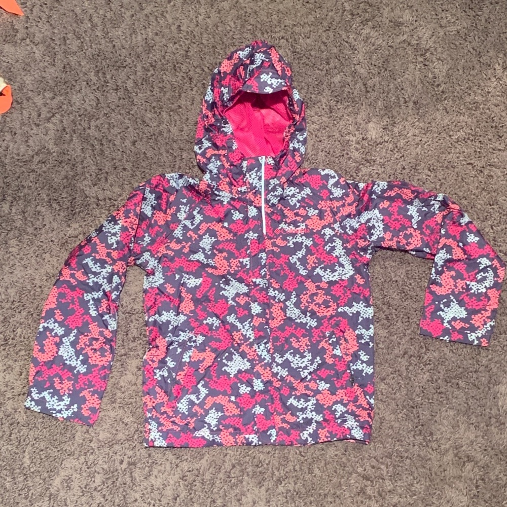 Girls Columbia Rain Jacket/coat - XS